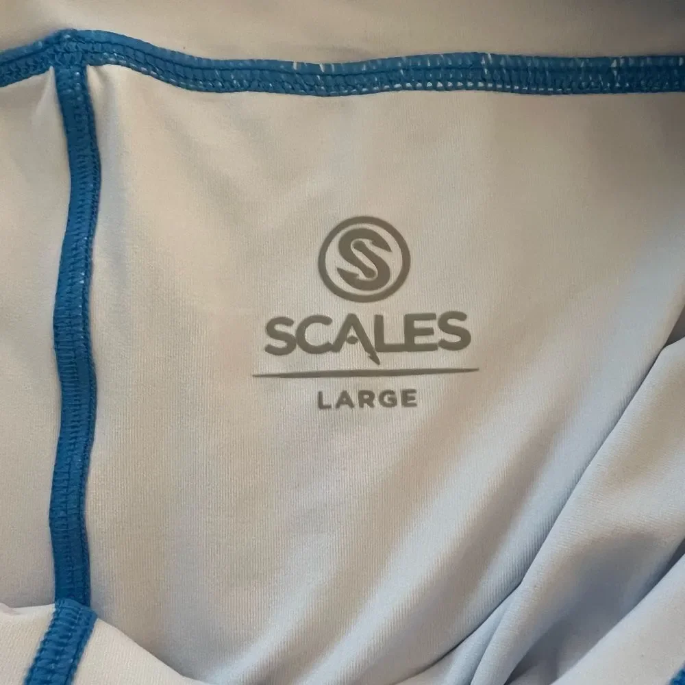 NWT Scales Blue Marble Women's Iconic Skort/Skirt Color Aqua Size Large Athletic